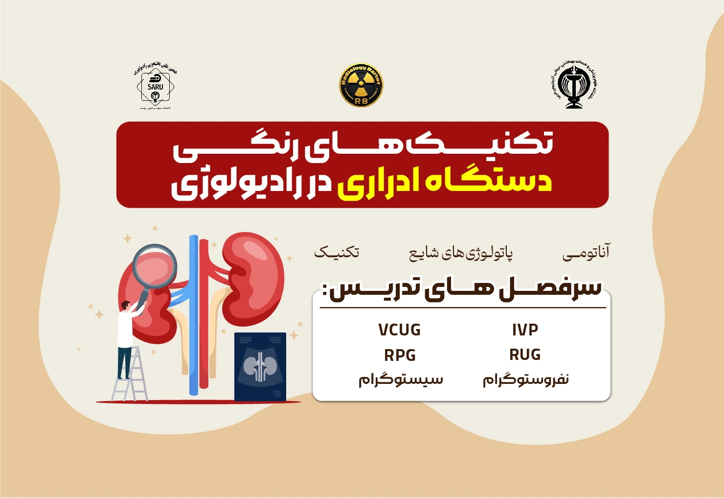 تکنیک های رنگی سیستم ادراری